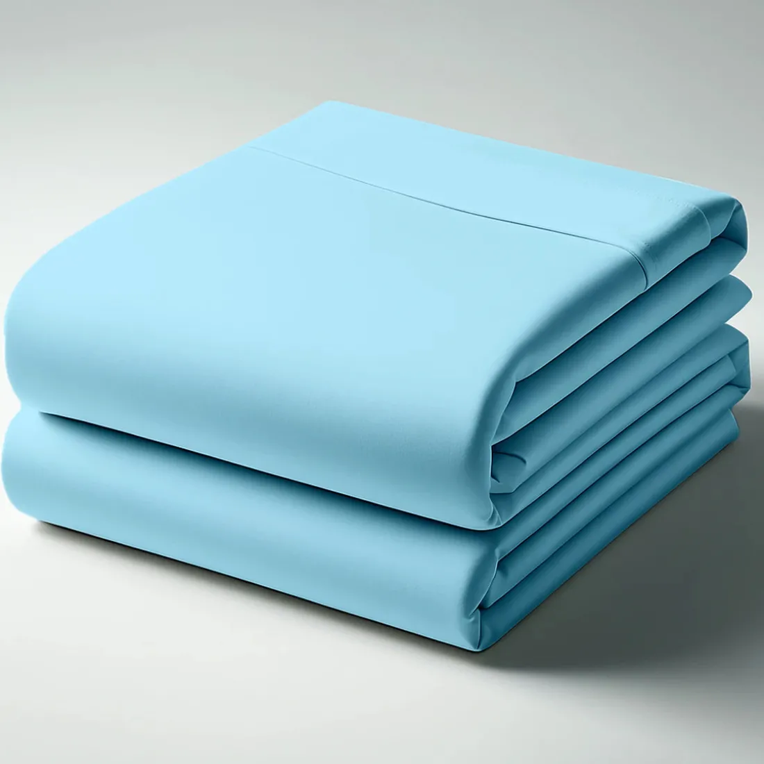 Drap plat coton TERTIO® - Bleu Lagon
