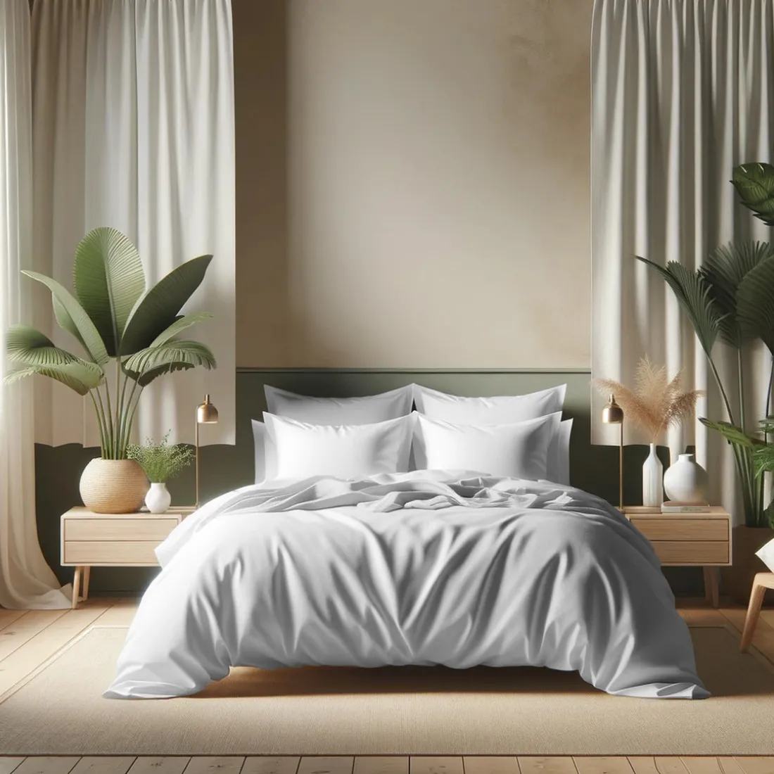 Drap plat coton TERTIO® - Blanc