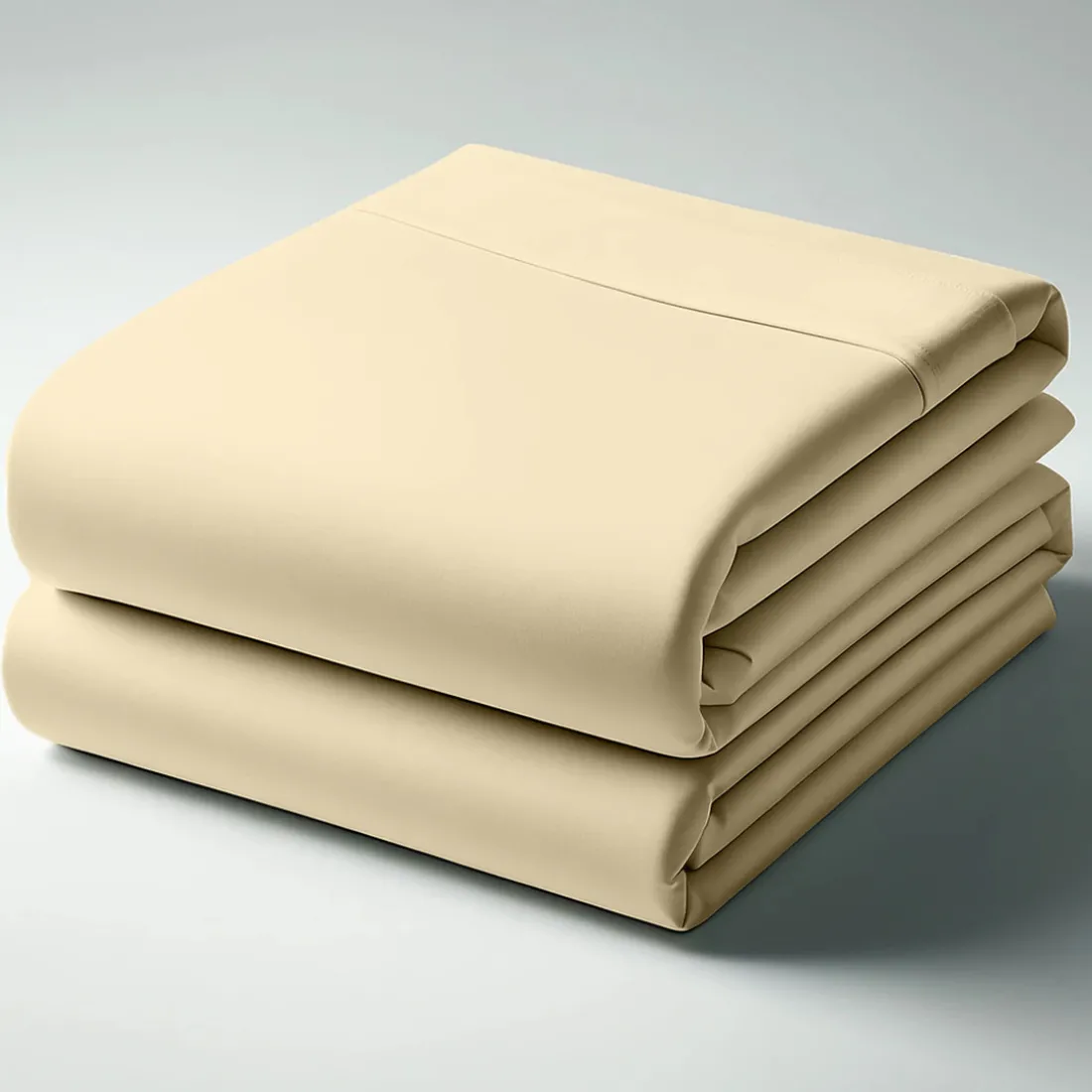 Drap plat coton TERTIO® - Beige Ficelle