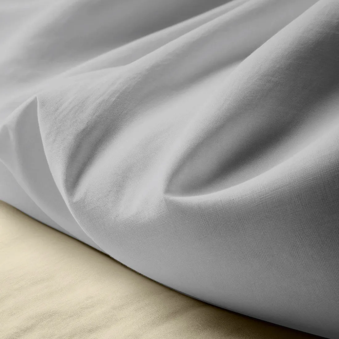 Drap plat coton TERTIO® - Bleu Glacier