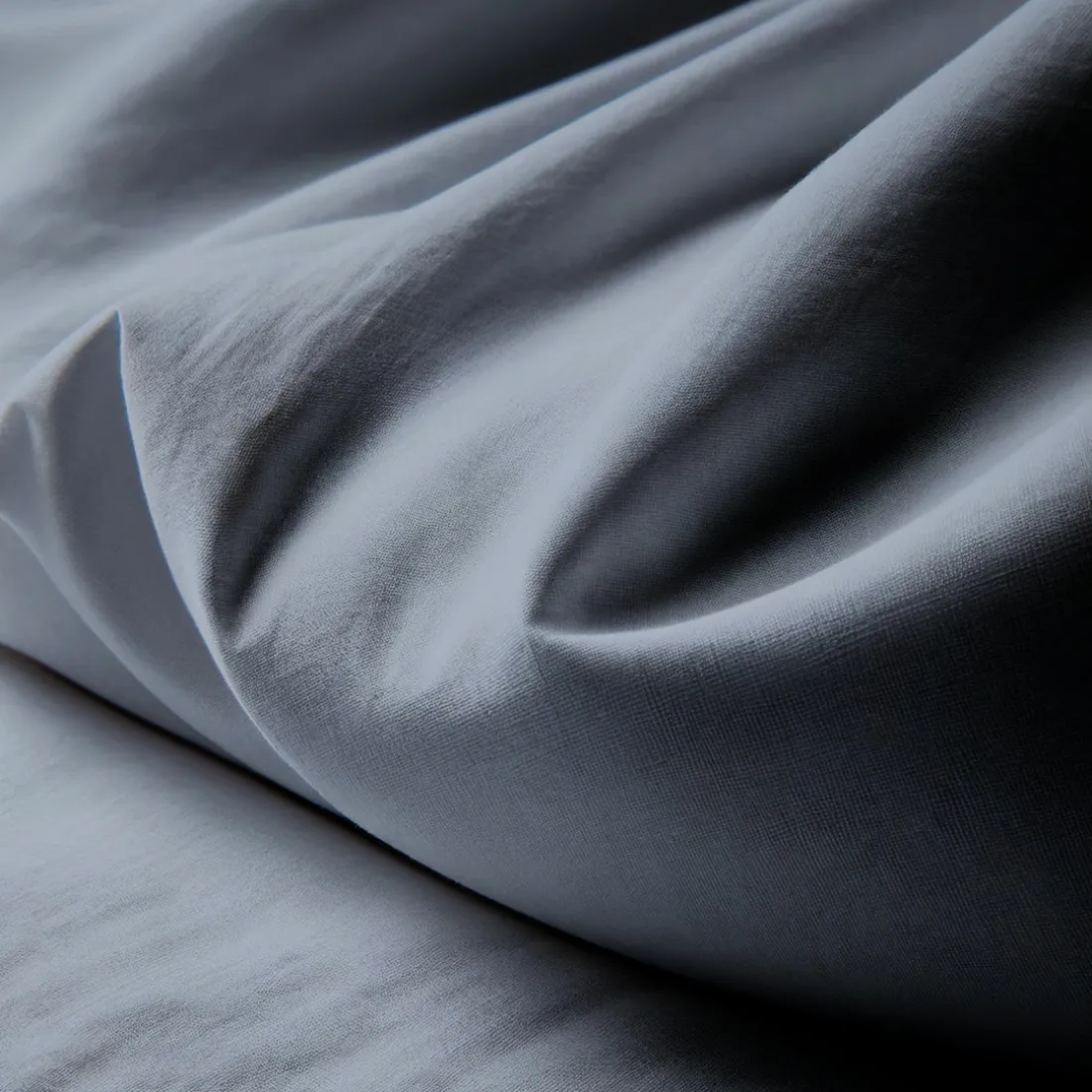 Drap plat coton TERTIO® - Bleu Orage
