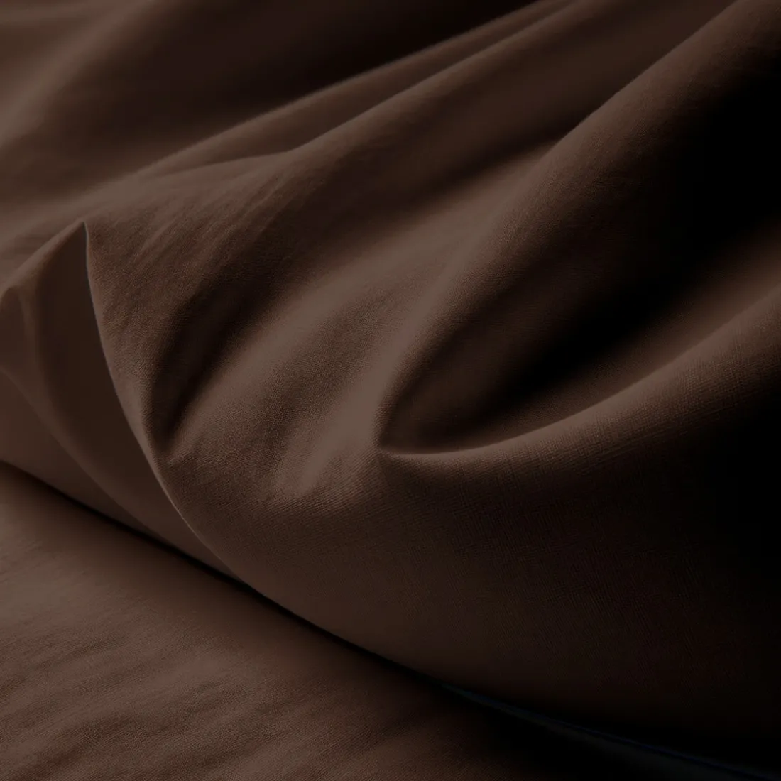 Drap plat coton TERTIO® - Chocolat
