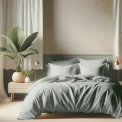 Drap plat coton TERTIO® - Céladon