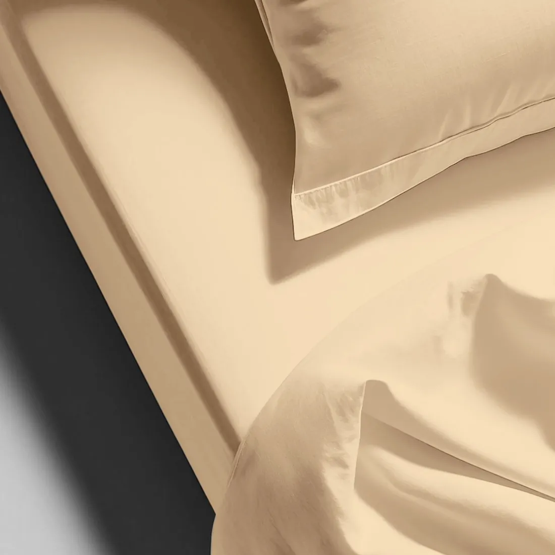 Drap plat coton TERTIO® - Ecru