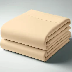 Drap plat coton TERTIO® - Ecru