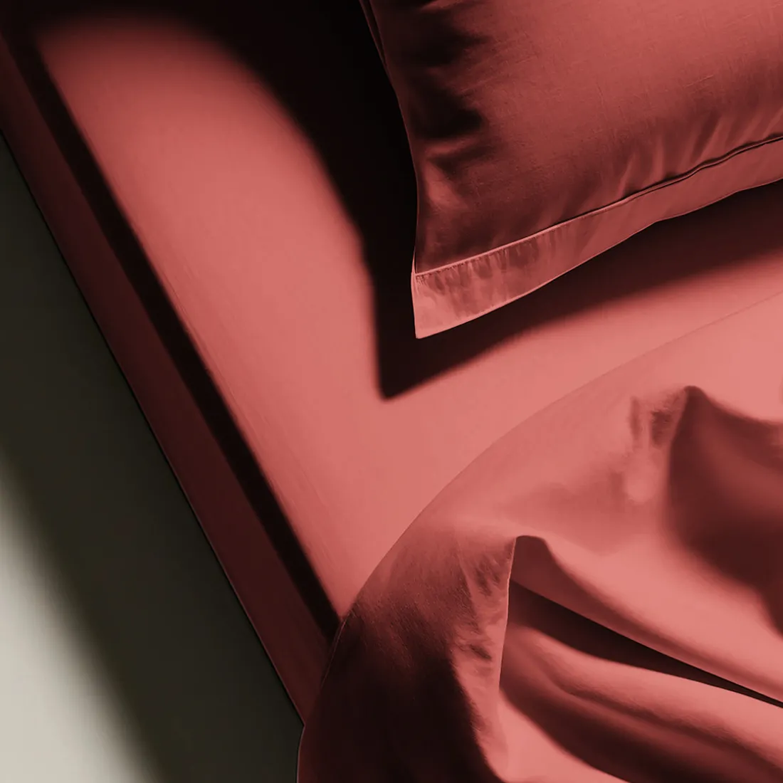 Drap plat coton TERTIO® - Terracotta