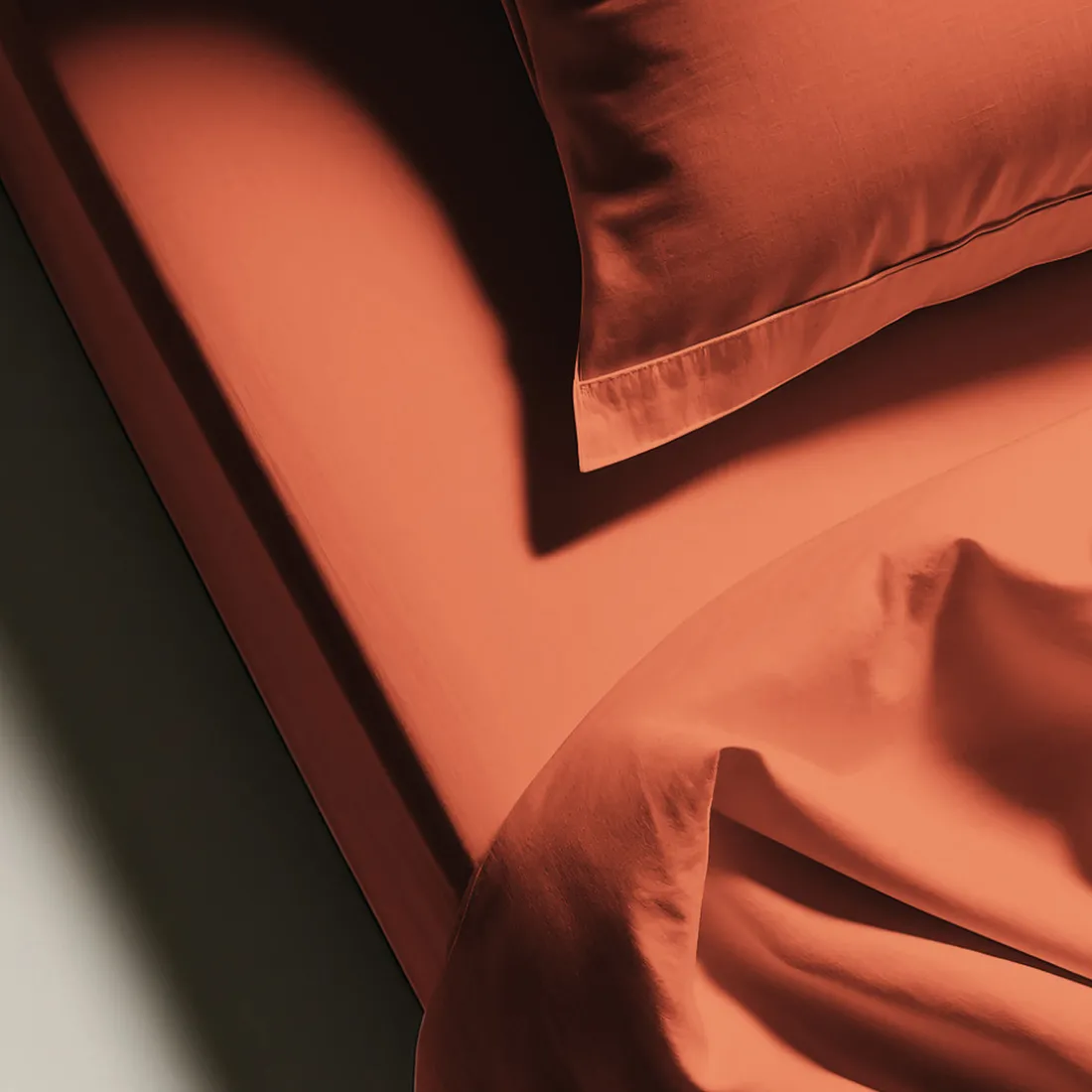 Drap plat Coton TERTIO® - Tangerine