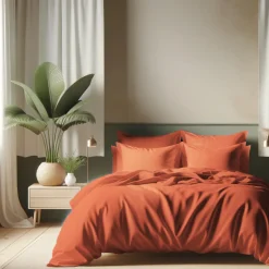 Drap plat Coton TERTIO® - Tangerine