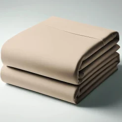 Drap plat coton TERTIO® - taupe
