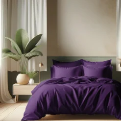 Drap plat coton TERTIO® - Violet