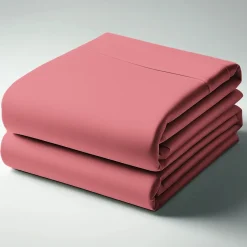 Drap plat coton TERTIO® - Vieux Rose