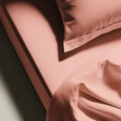 Drap plat Coton TERTIO® -Rose blush