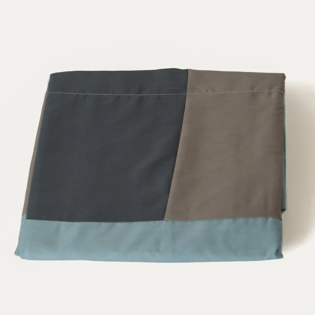 Drap plat coton TRIO - bleu