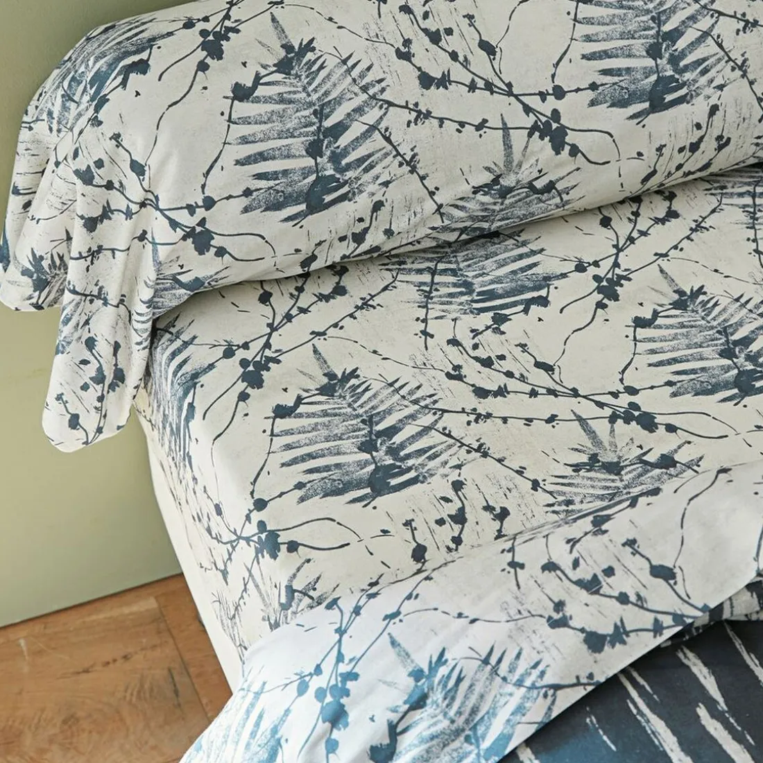 Drap plat CREPUSCULE gris anthracite