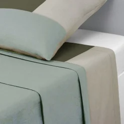 Drap plat en coton TRIO-Lichen