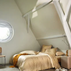 Drap plat en satin de coton GRAVITY Dune