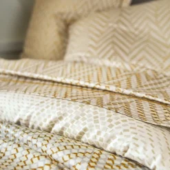 Drap plat en satin de coton GRAVITY Dune
