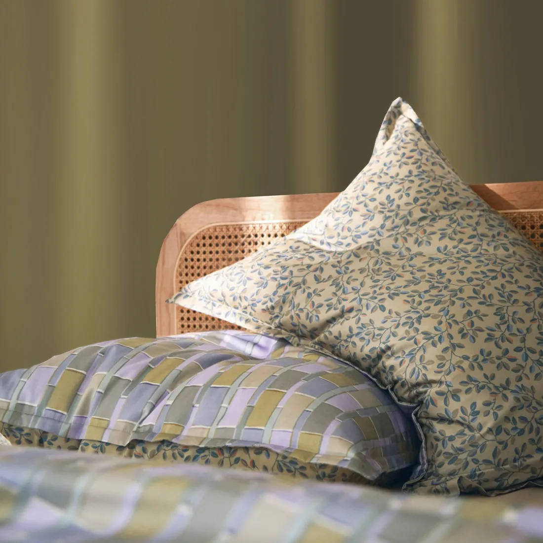 Drap plat en satin de coton MIX & MATCH Lilas