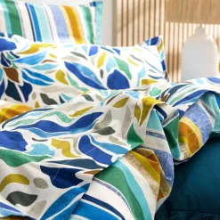 Drap plat fleurs multicolores FESTIVE