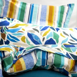 Drap plat fleurs multicolores FESTIVE