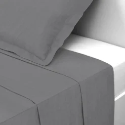 Drap plat gaze de coton TERTIO® - Anthracite