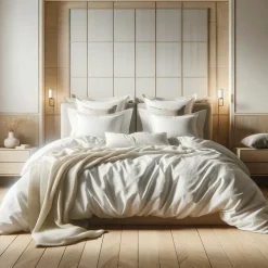 Drap plat gaze de coton TERTIO® - Blanc