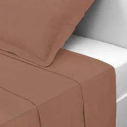 Drap plat gaze de coton TERTIO® - Rouille