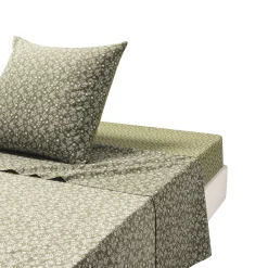 Drap plat imprimée en lyocell, LENA ,Kaki