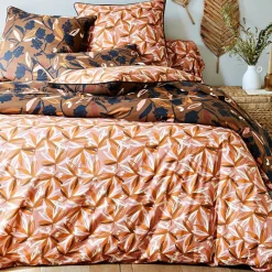 Drap plat MONDE VEGETAL imprimé feuilles, multicolore