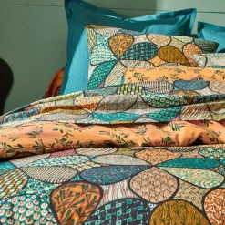 Drap plat motif vintage rétro DR MAGDA