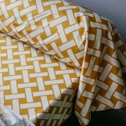 Drap plat PALRI tropical jaune doré