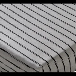 Drap Plat Pastille Rayées-gris