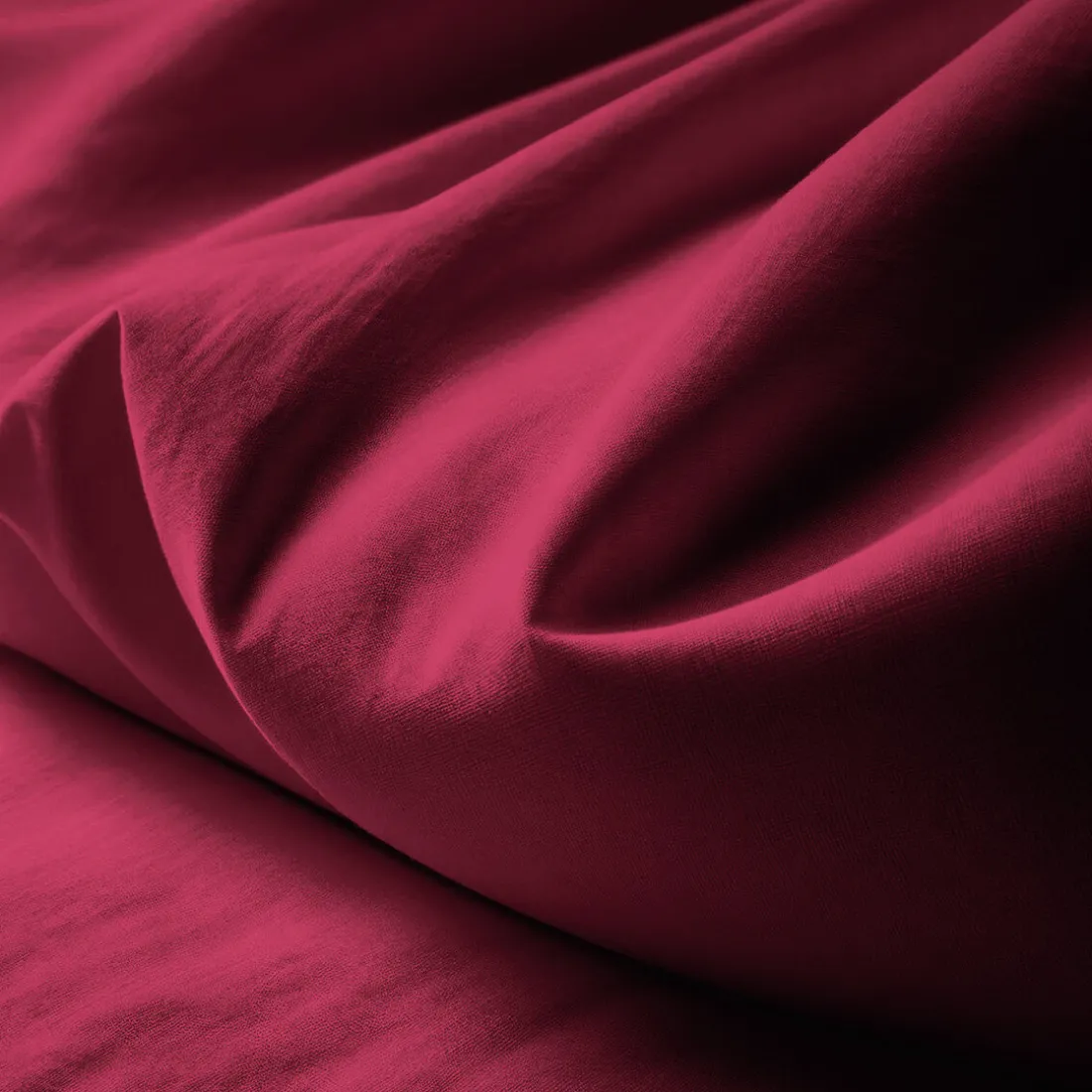 Drap plat percale coton TERTIO® - bordeaux