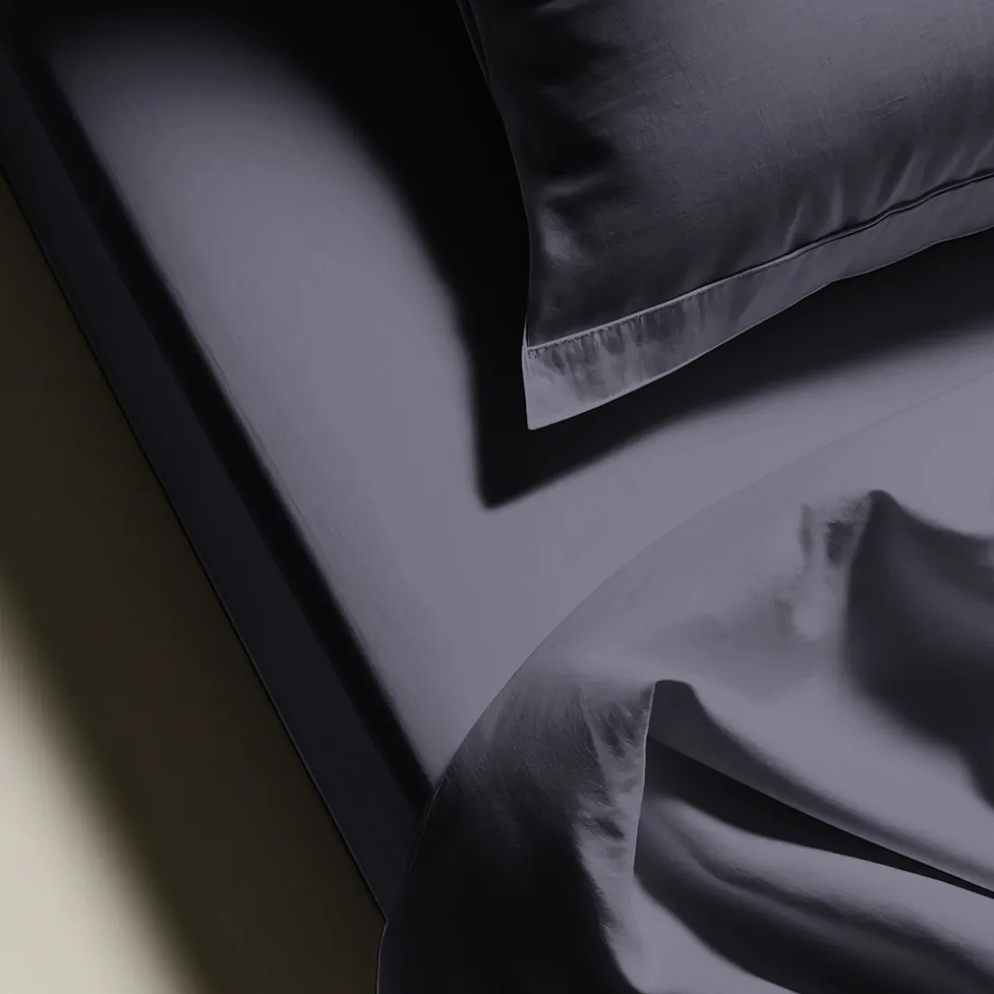 Drap plat percale coton TERTIO® - anthracite