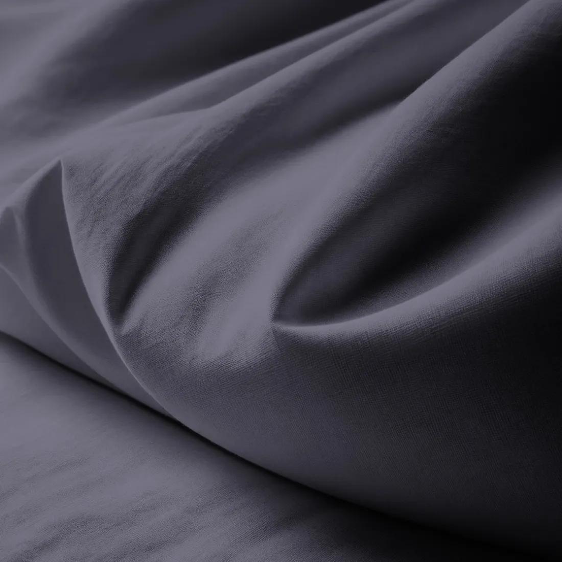 Drap plat percale coton TERTIO® - anthracite