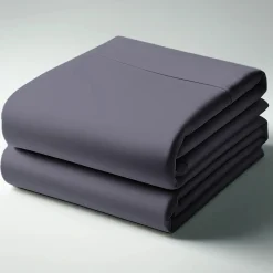 Drap plat percale coton TERTIO® - anthracite