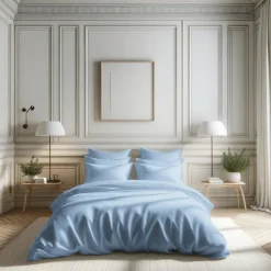 Drap plat percale coton TERTIO® - bleu