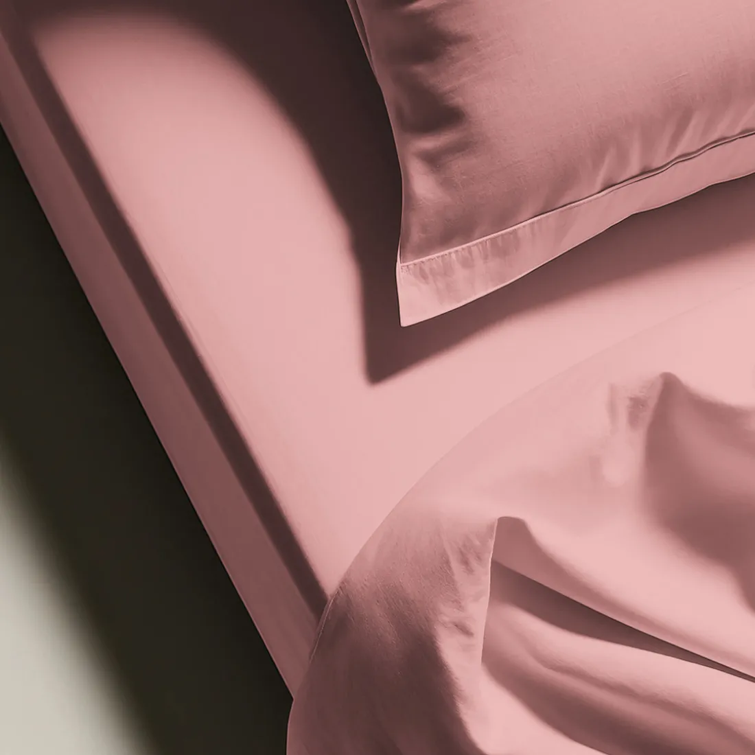Drap plat percale coton TERTIO® - rose