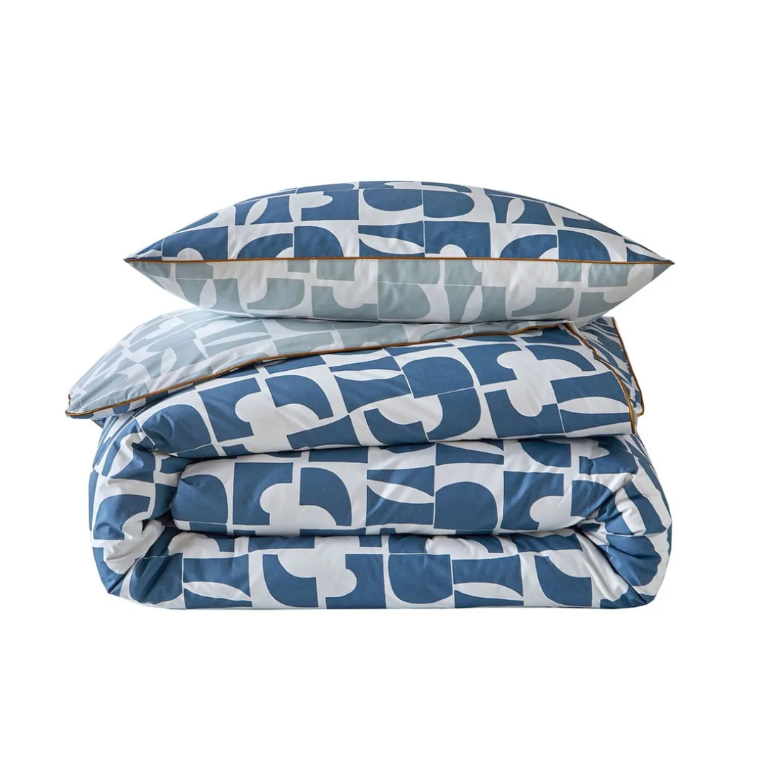 Drap plat percale CRAFT Bleu paon