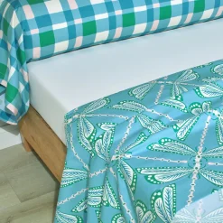 Drap plat percale LILLY Bleu