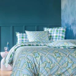 Drap plat percale LILLY Bleu