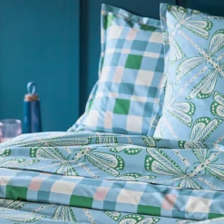 Drap plat percale LILLY Bleu