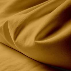 Drap plat polycoton TERTIO® - Jaune Moutarde