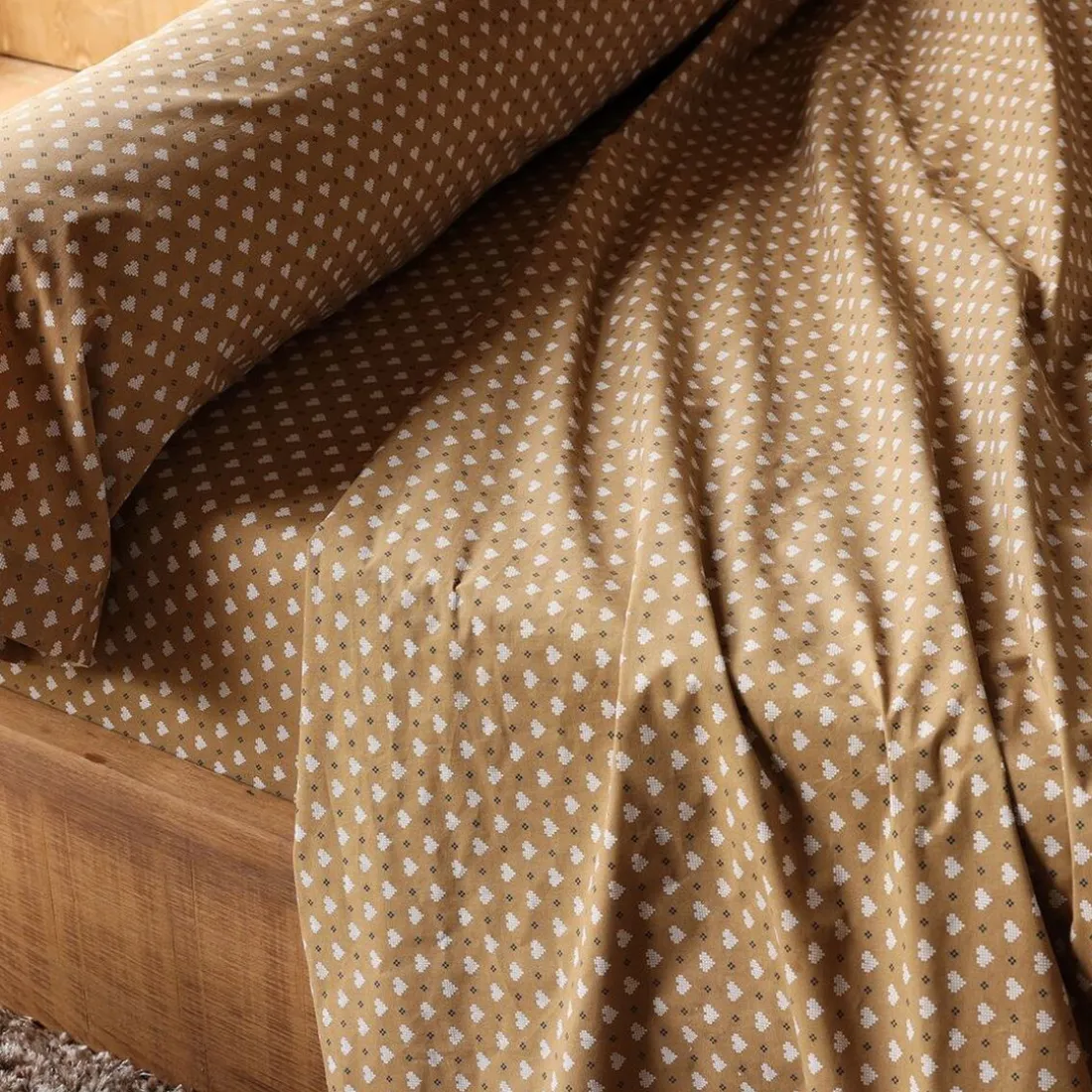 Drap plat RECIT D'HIVER-bleu