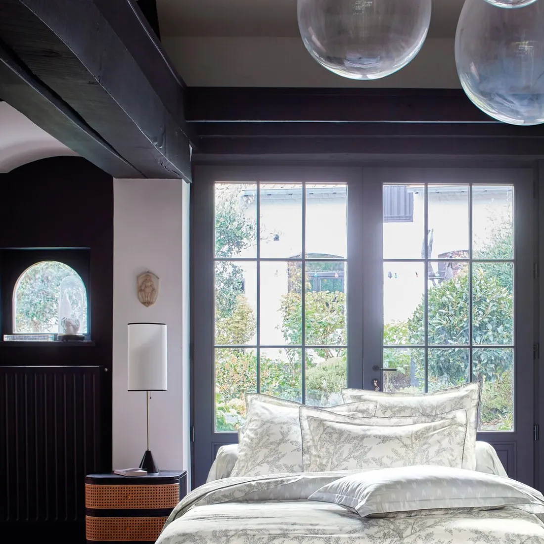 Drap plat satin BROCELIANDE-Brume