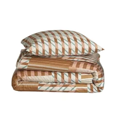 Drap plat satin FUSION Ambre