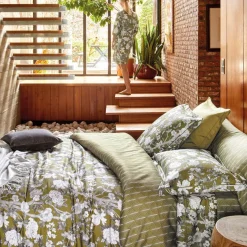 Drap plat satin IMPERIAL Olive
