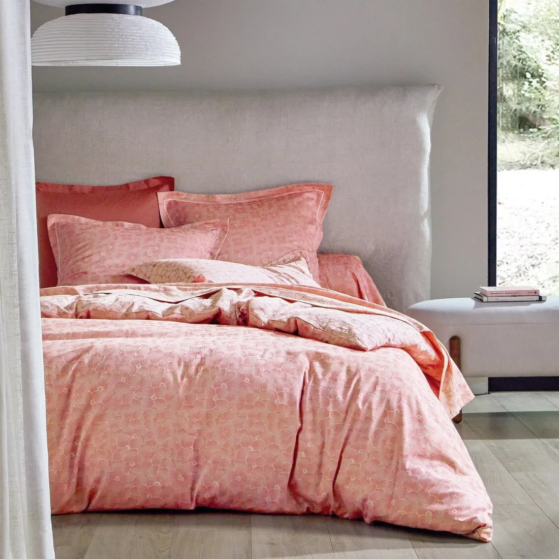 Drap plat satin jacquard ARCANGUES Garance