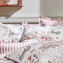 Drap plat satin WATER GARDEN-Rose