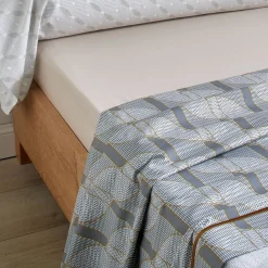 Drap plat TEMPO Biais replie Galet